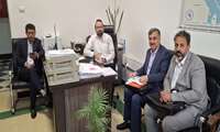 دیدار دکتر  امید علی عادلی معاون توسعه  مدیریت و منابع دانشگاه با مدیرگروه طرحهای عمرانی حوزه سلامت